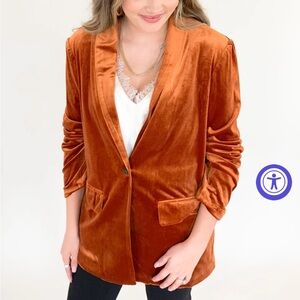 Staccato Stella Velvet Blazer Sz S